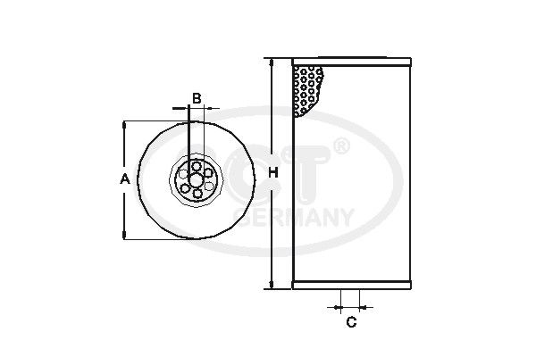 SCT GERMANY Kütusefilter ST 6055